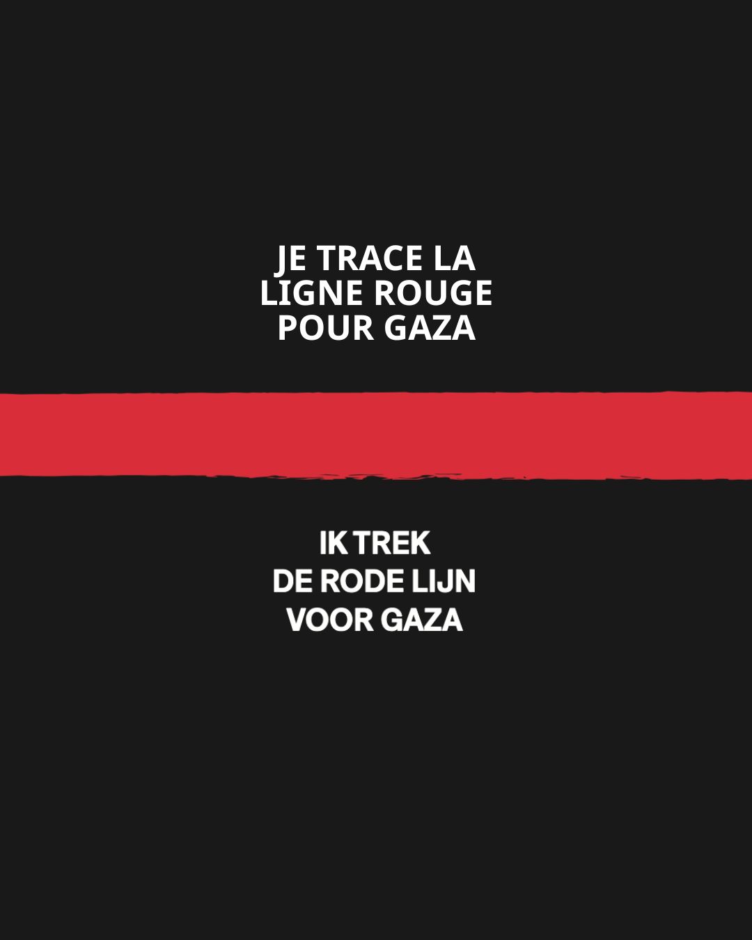 Poster:ik trek de rode lijn