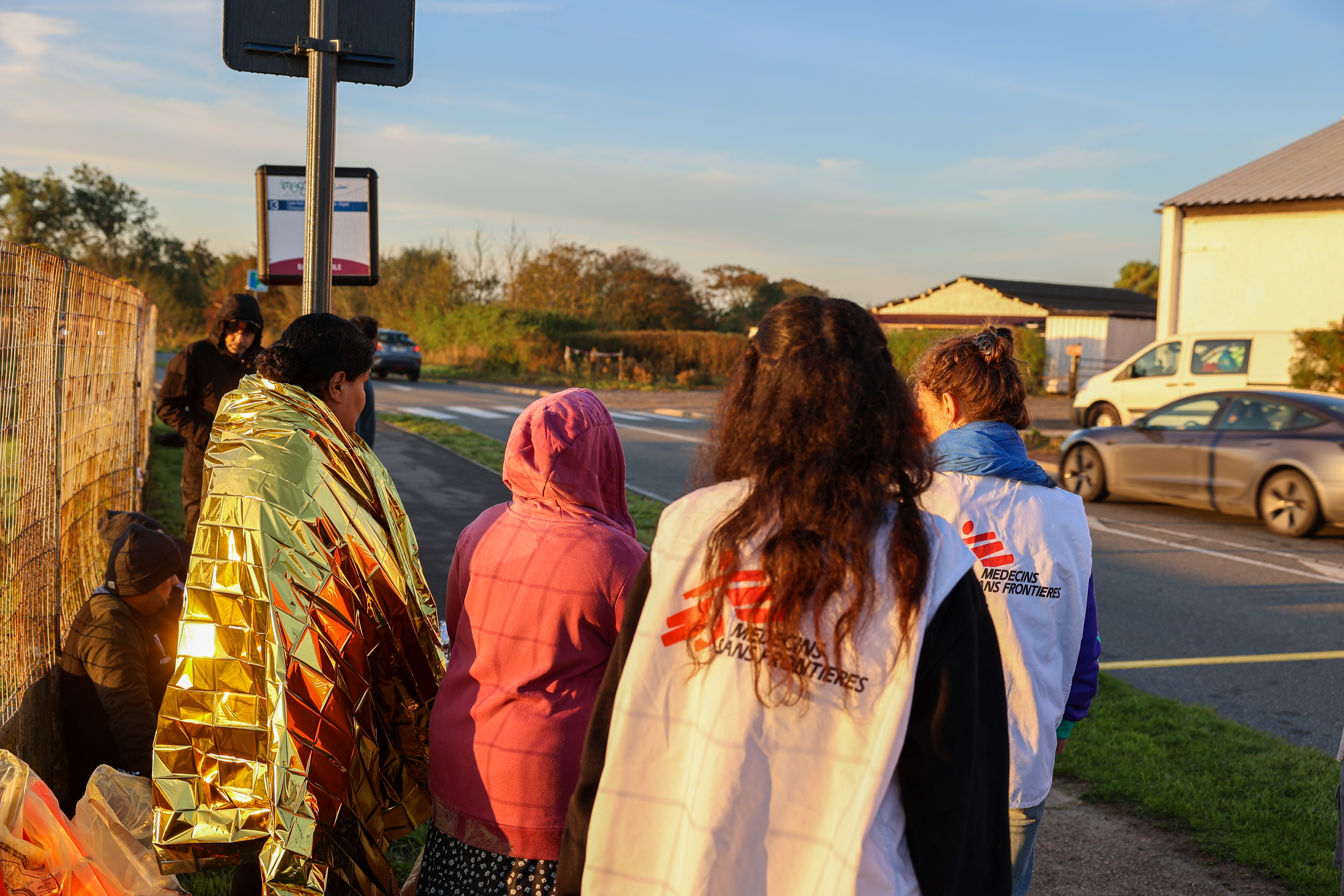 AZG helpt mensen in Calais die de oversteek probeerden maken.