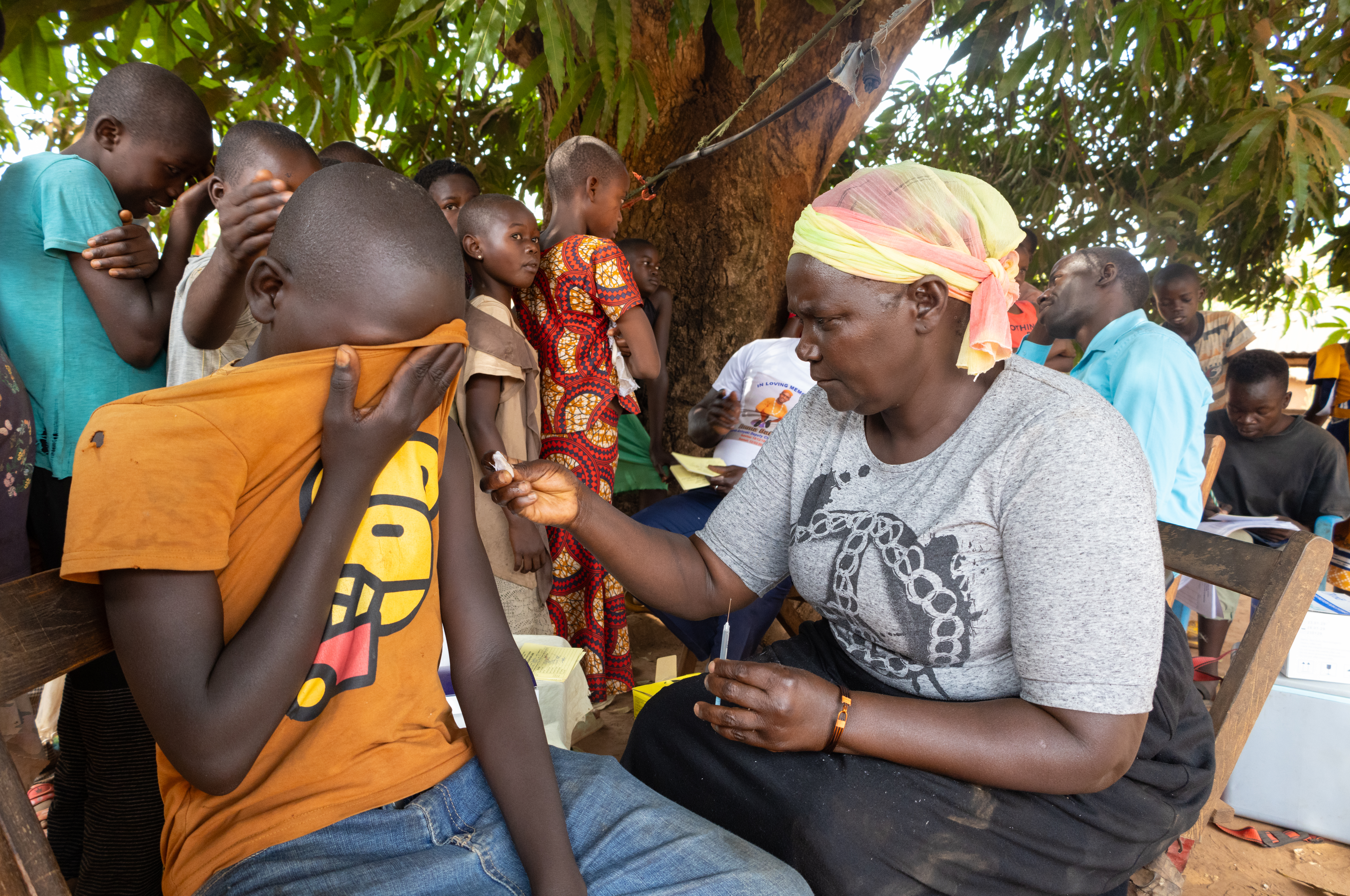 person gets vaccinated