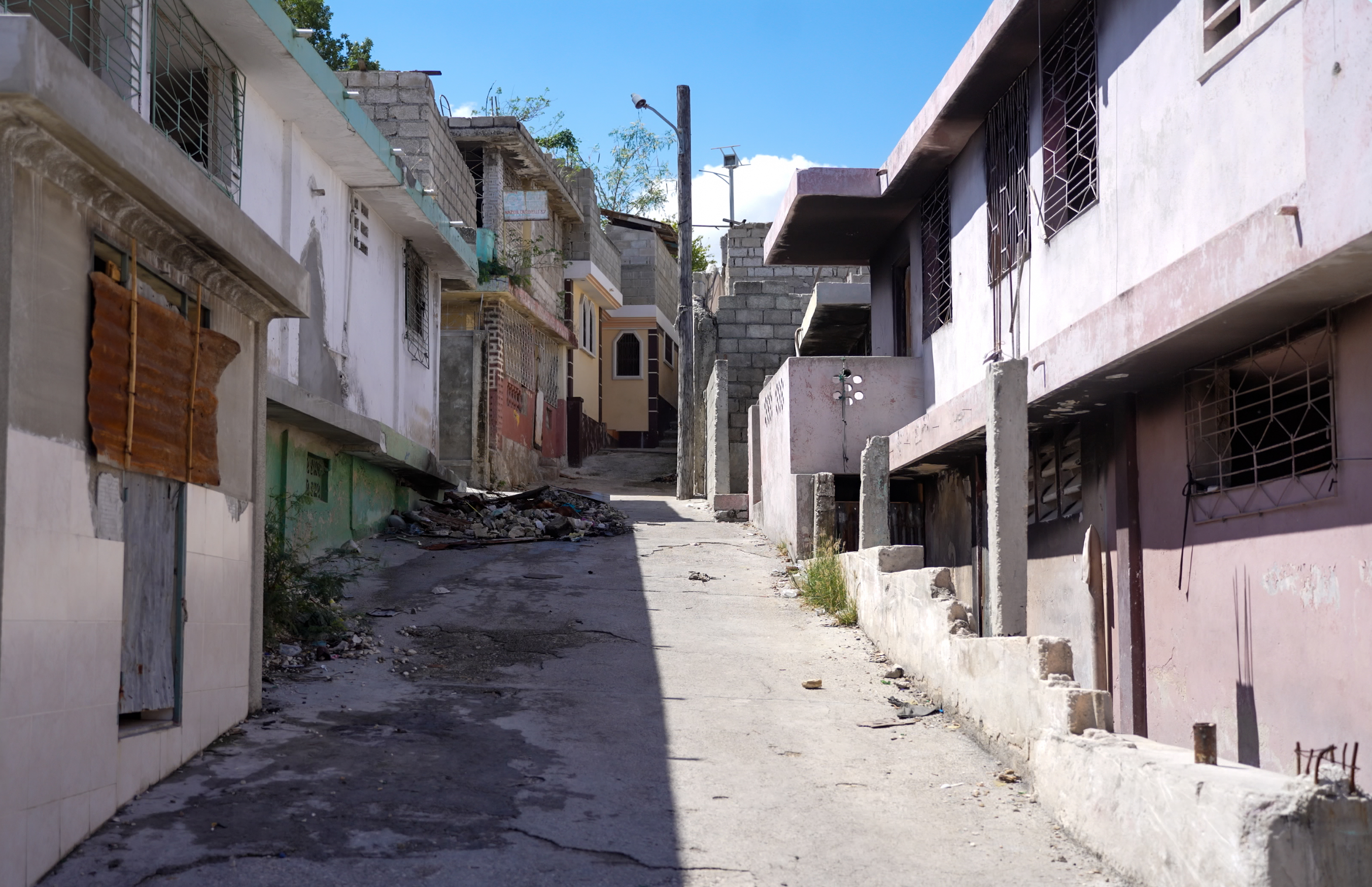 lege straat in haiti
