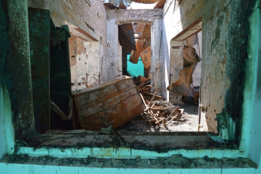 L'hôpital de Kunduz après les bombardements de la nuit du 3 octobre 2015