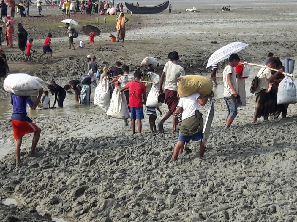 Au moins 146 000 persones ont fui vers le Bangladesh depuis le 25 août © MSF. Bangladesh, septembre 2017.