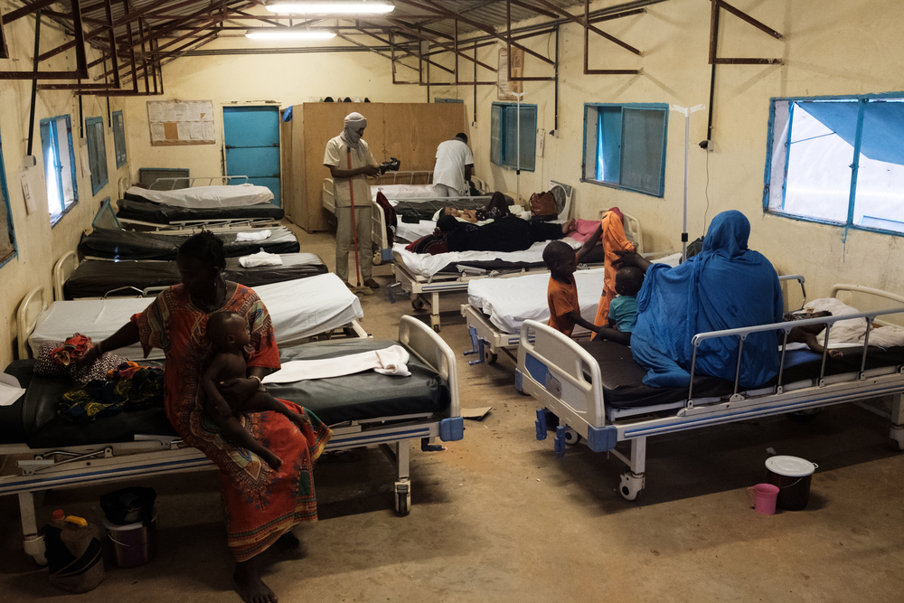 Le département pédiatrique de l'hôpital MSF du camp de réfugiés de Mbera. © Nyani Quarmyne, août 2018