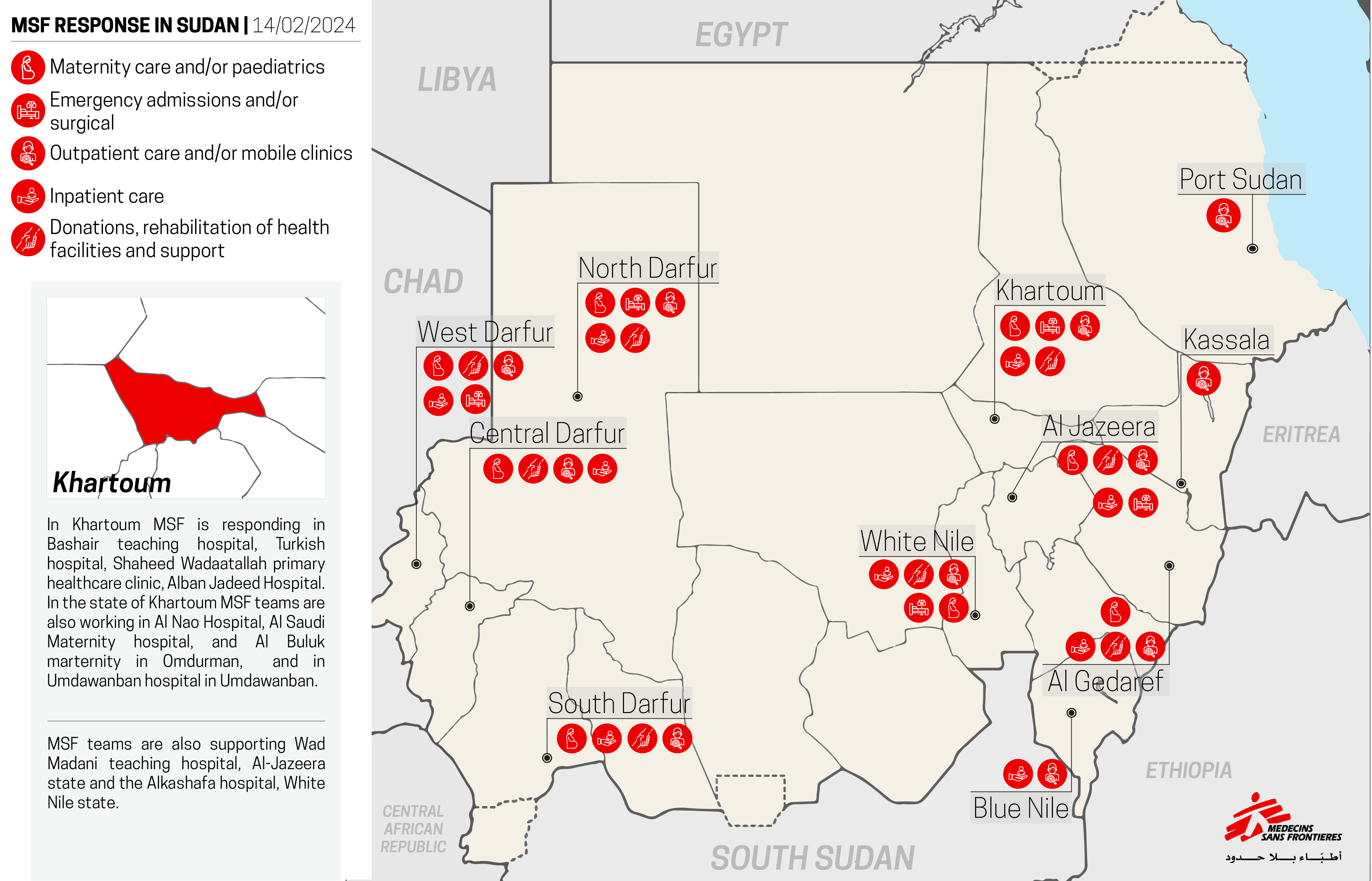 Sudan map