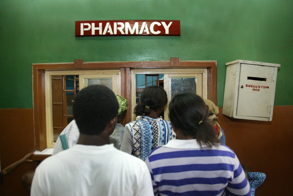 Entrée de l’hôpital général de Lagos, Nigeria, en 2006.