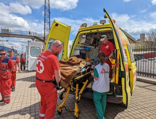 medische trein in oekraïne