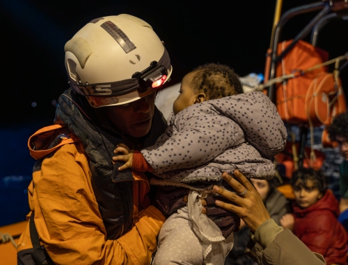 Un bébé est sauvé