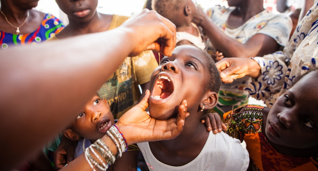 MSF vaccine contre la rougeole à Conakry, Guinée